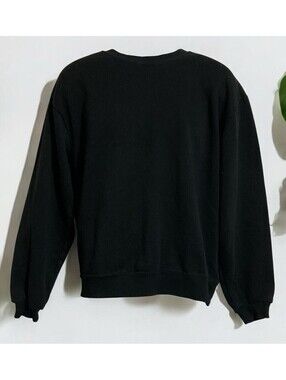Men Mission Ridge Black Long Sleeve Pullover Polyester Blend Sweat Shirt Sz L